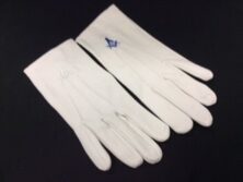 Masonic Gloves - Blue (Large)
